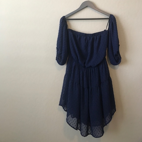 NORDSTROM Symphony Off-the-Shoulder Textured Dress - Picture 4 of 7